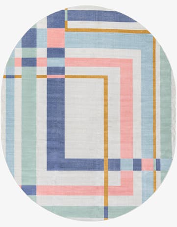 8' x 10' Lotus Oval Rug