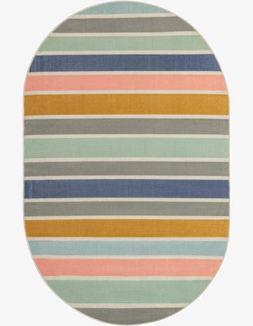 5' x 8' Lotus Oval Rug