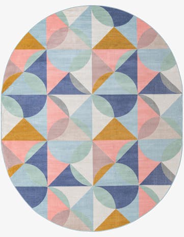 8' x 10' Lotus Oval Rug