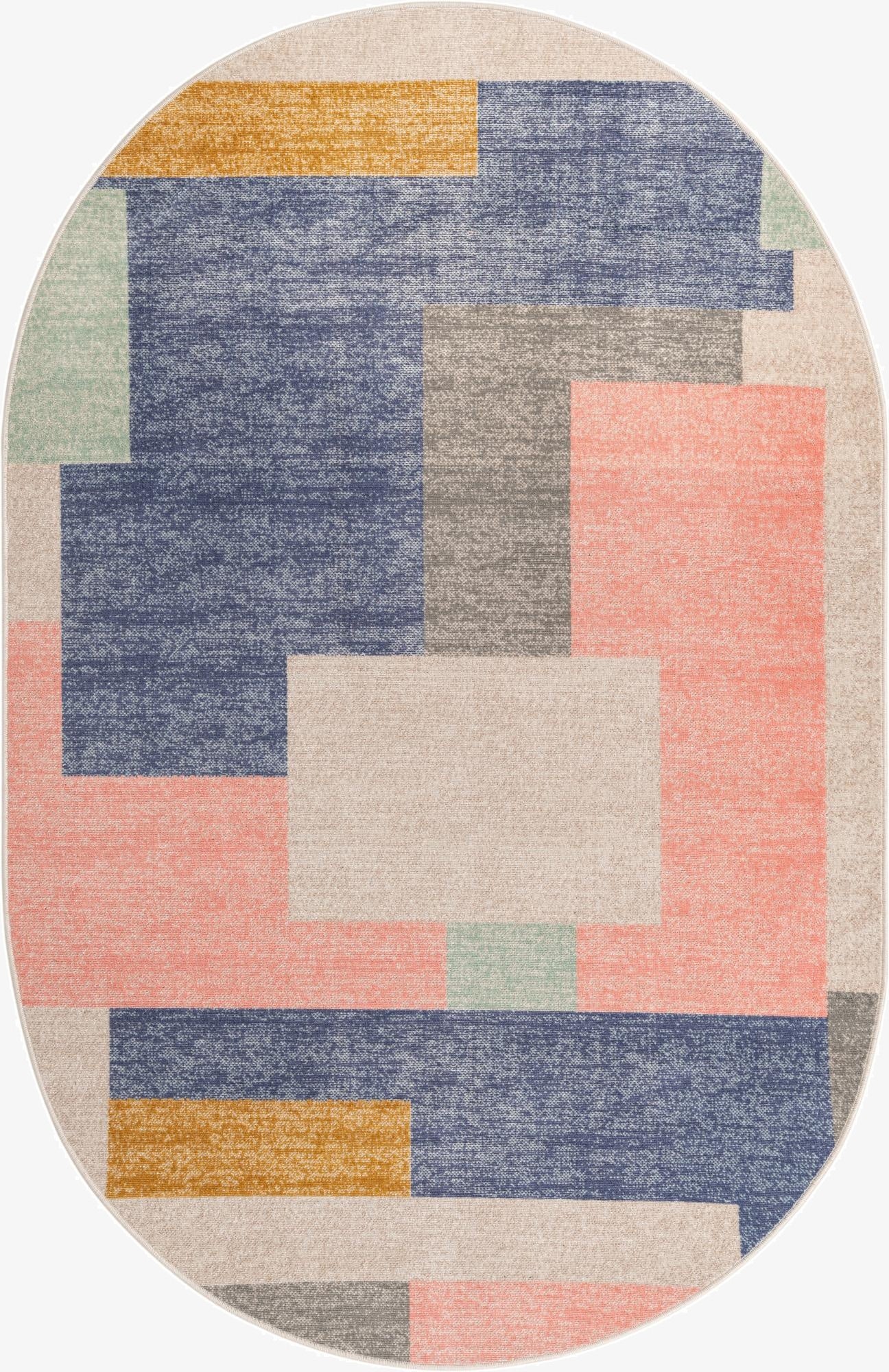 5' x 8' Lotus Oval Rug