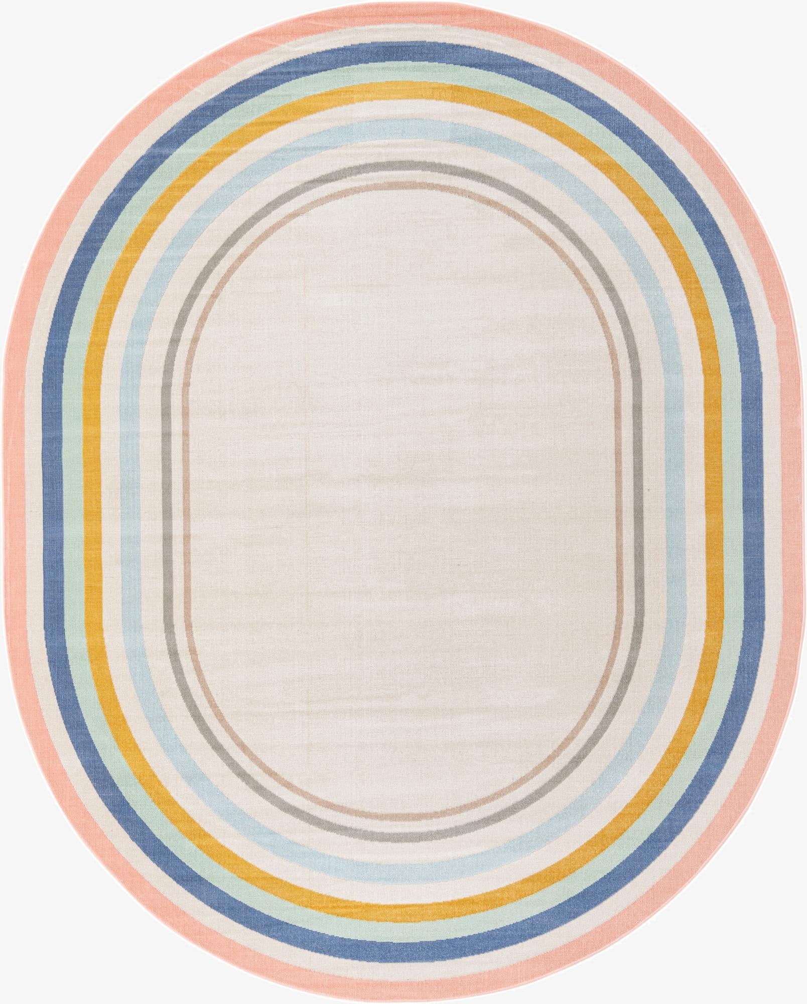 8' x 10' Lotus Oval Rug