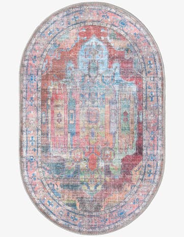 2' x 3' Washable Maahru Oval Rug