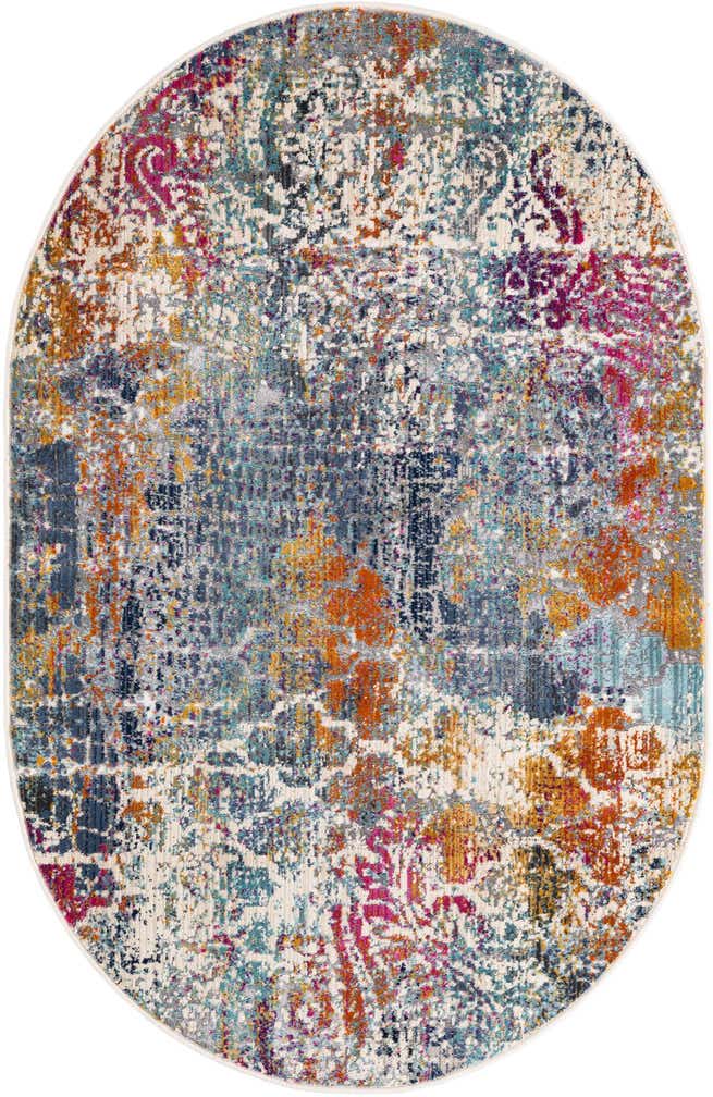 3' 7 x 5' 3 Malibu Oval Rug
