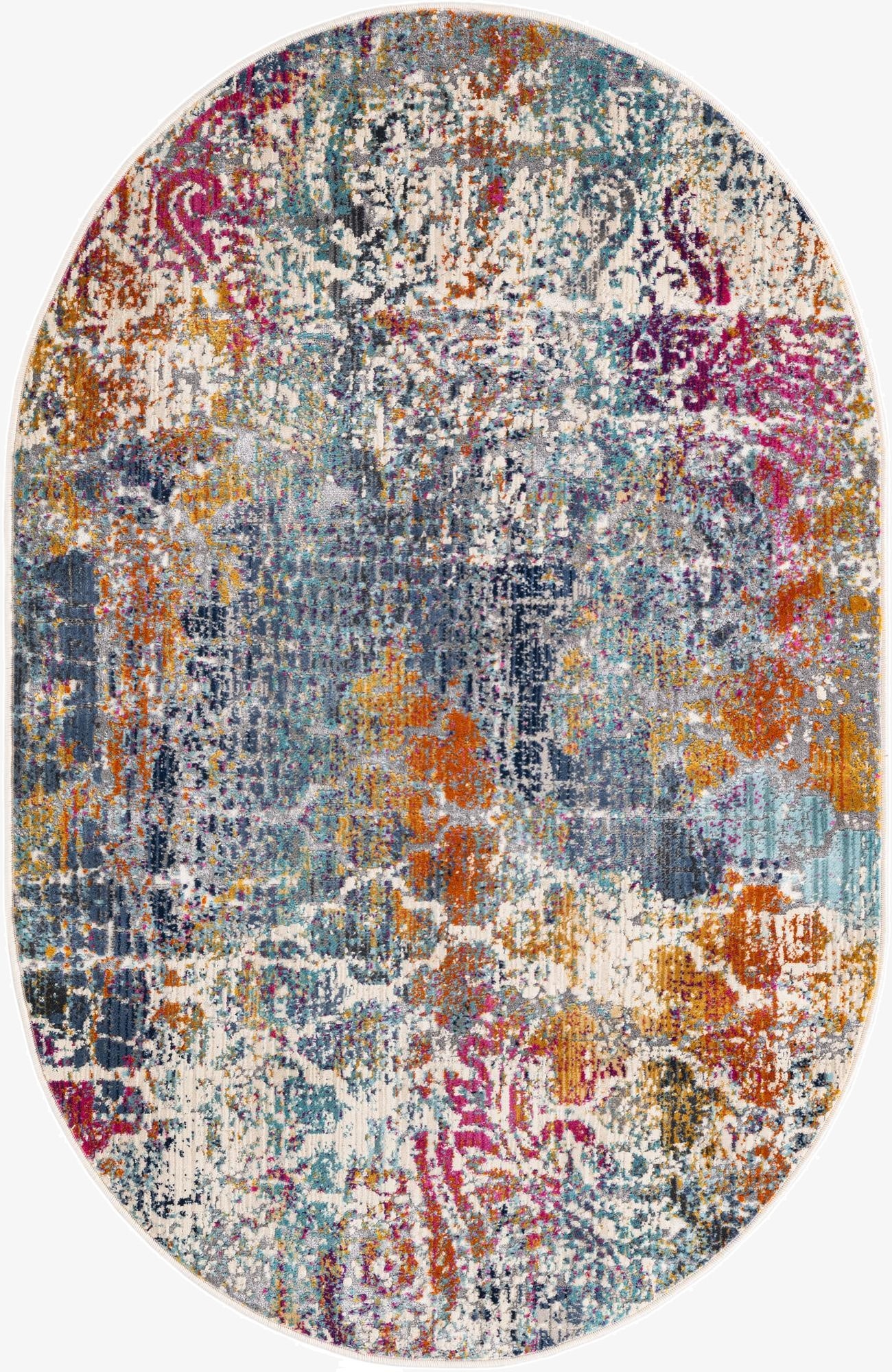 3' 7 x 5' 3 Malibu Oval Rug