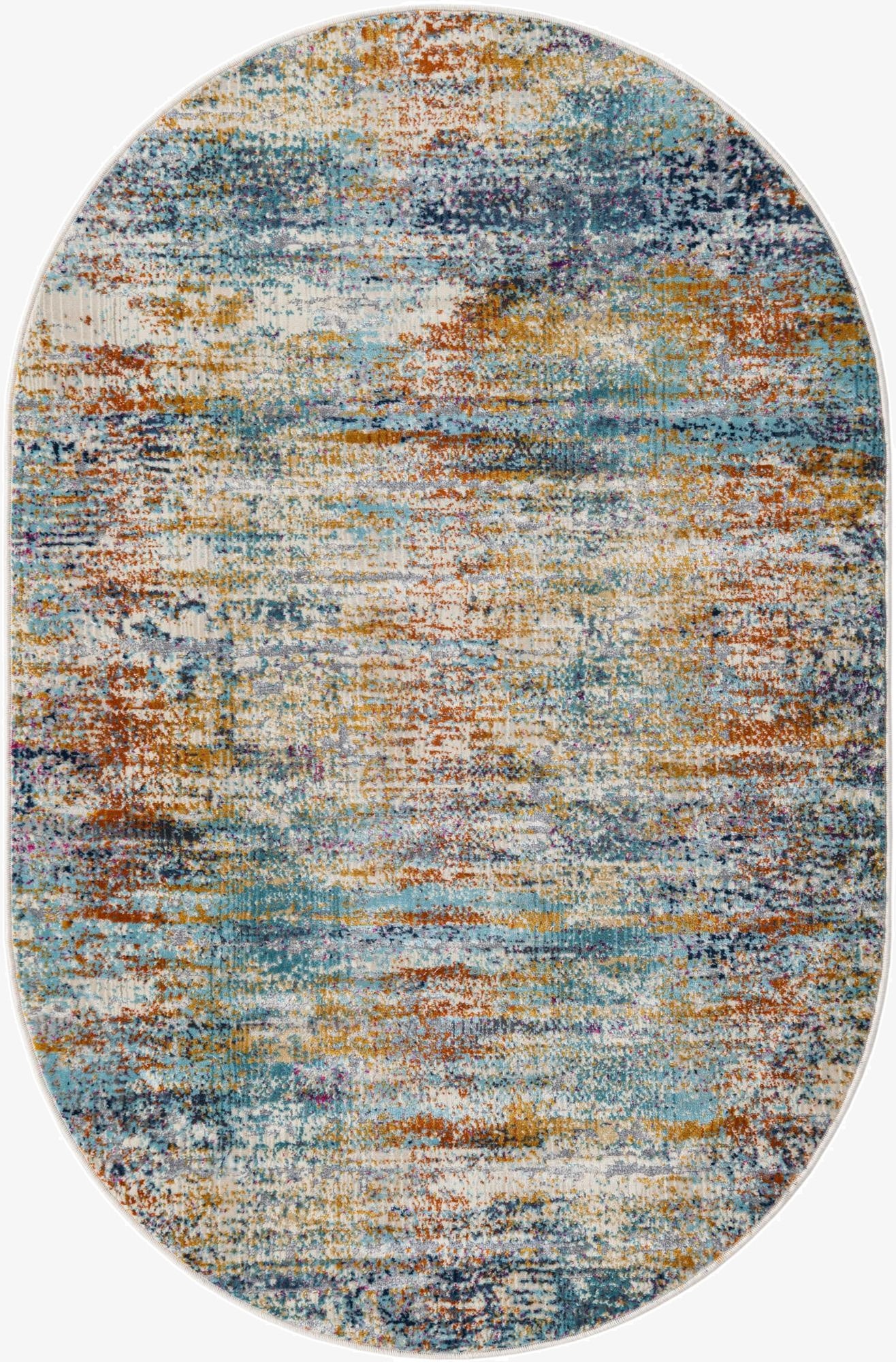 3' 7 x 5' 3 Malibu Oval Rug