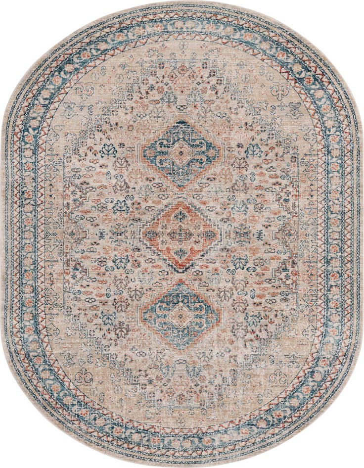 Detail image of 5' 3 x 8' Newport Oval Rug