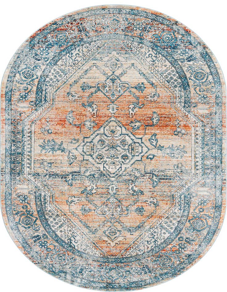 Detail image of 5' 3 x 8' Newport Oval Rug