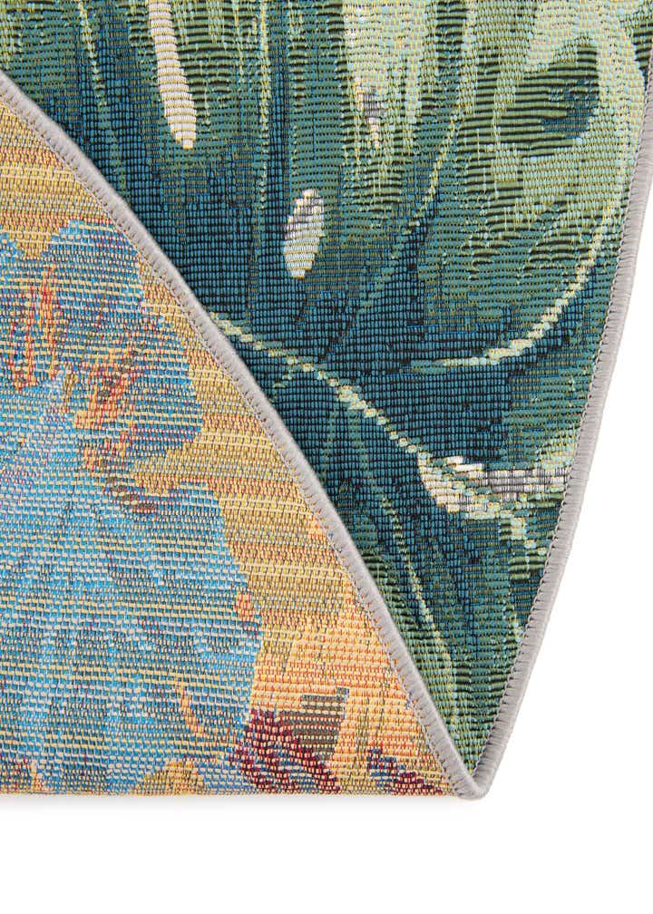 4' x 6' Easy-Clean Botanical Indoor / Outdoor Oval Rug