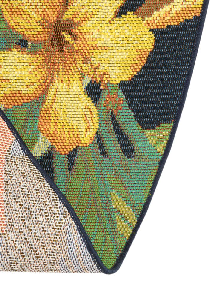 Detail image of  4' x 6'  Washable Botanical Indoor / Outdoor Oval Rug