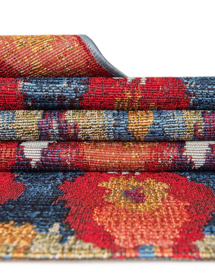 Detail image of 4' x 6'  Washable Modern Indoor / Outdoor Oval Rug