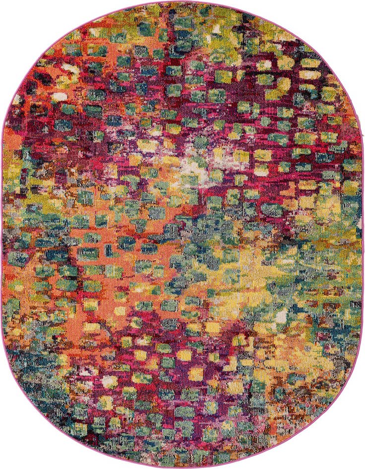 Detail image of 5' x 8' Washable Sevilla Oval Rug