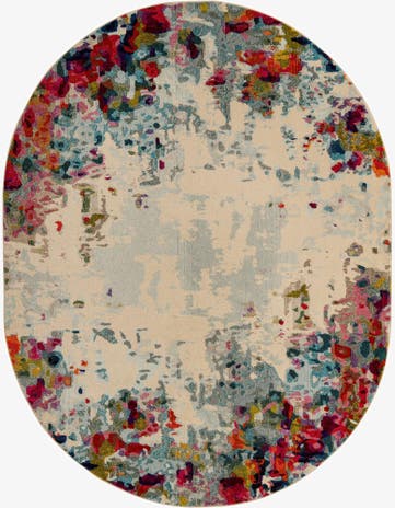 8' x 10' Washable Spectrum Oval Rug