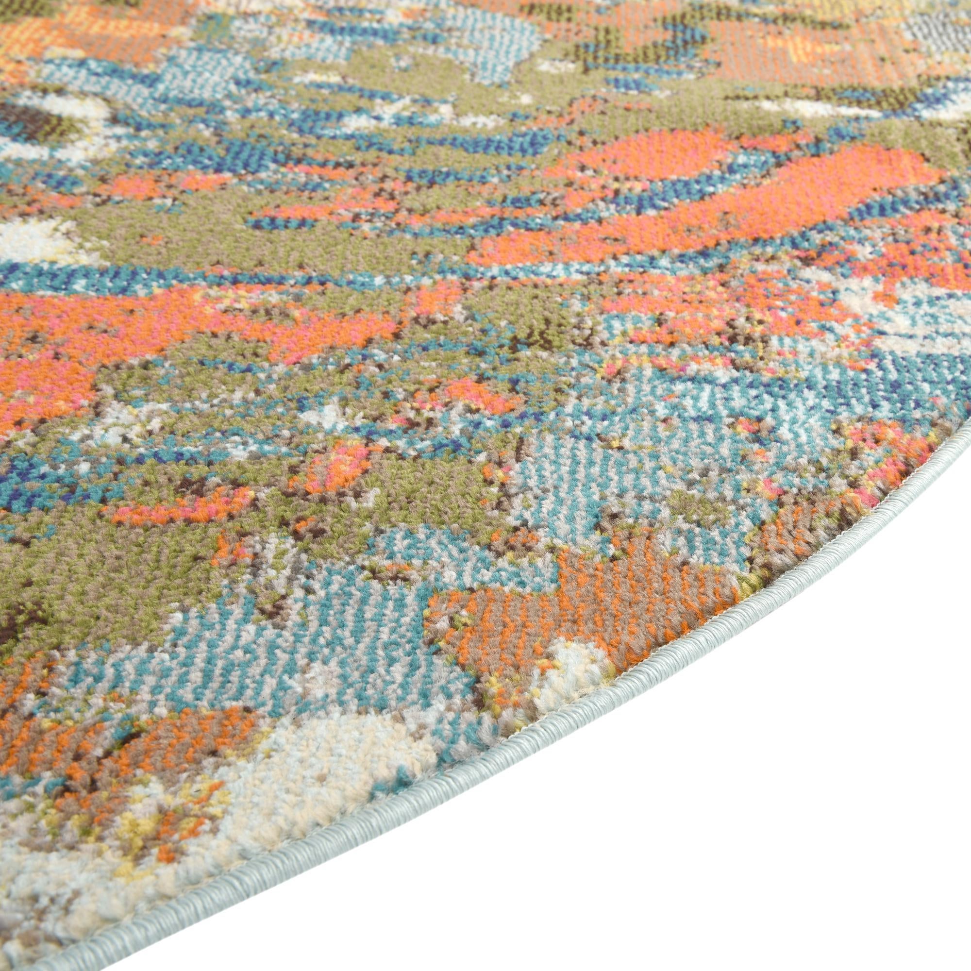 7' 10 x 10' Washable Vivid Oval Rug