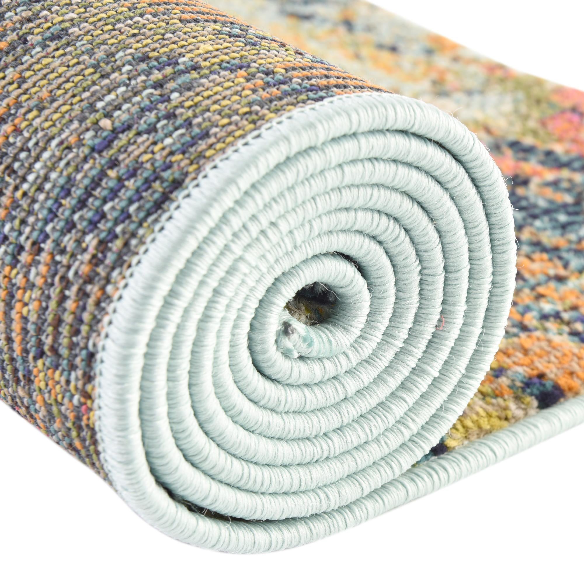 7' 10 x 10' Washable Vivid Oval Rug