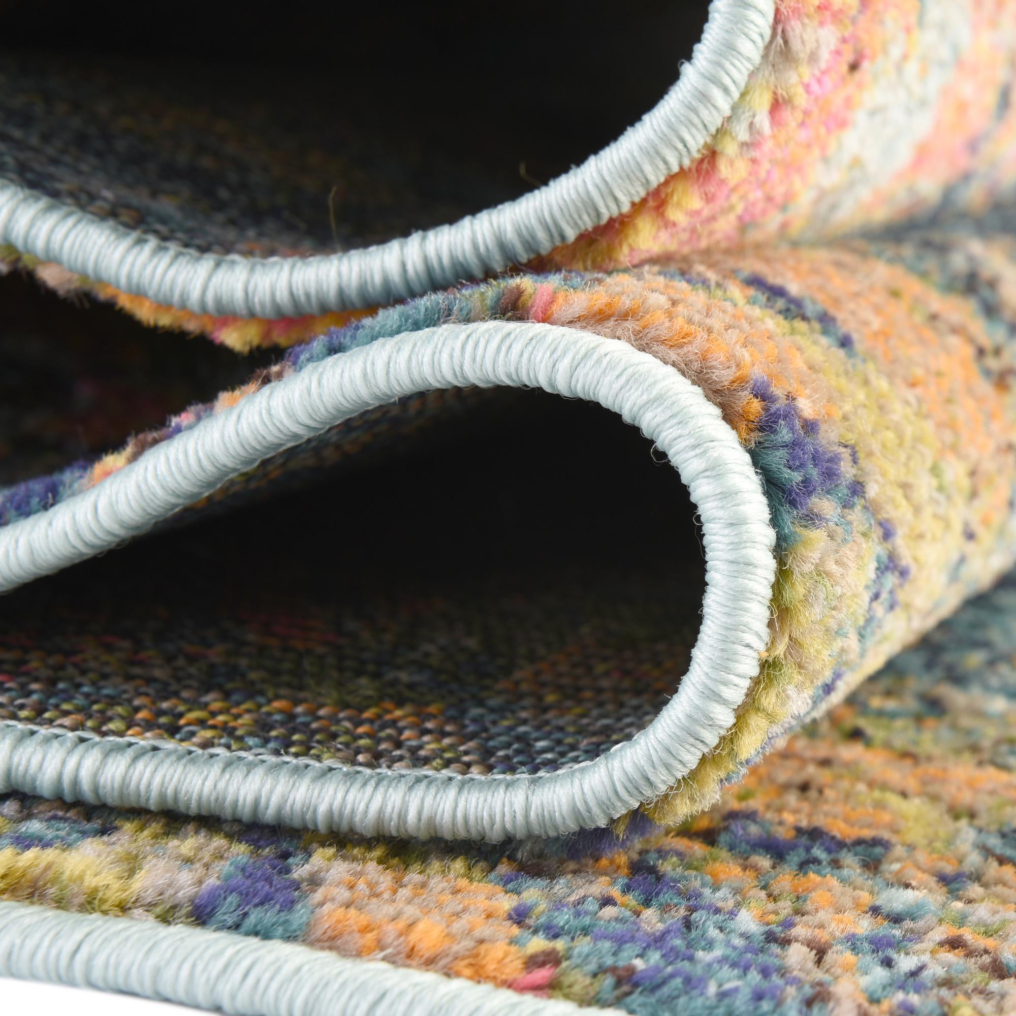 7' 10 x 10' Washable Vivid Oval Rug