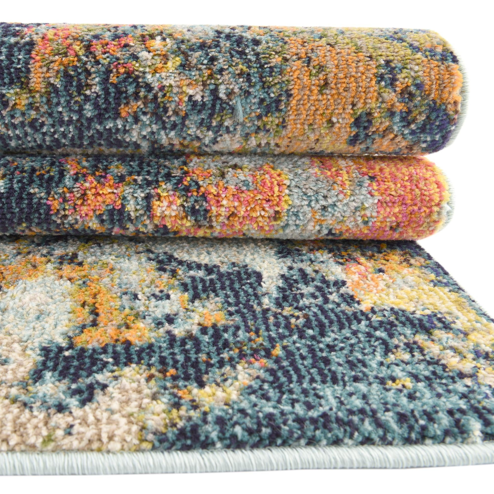 7' 10 x 10' Washable Vivid Oval Rug
