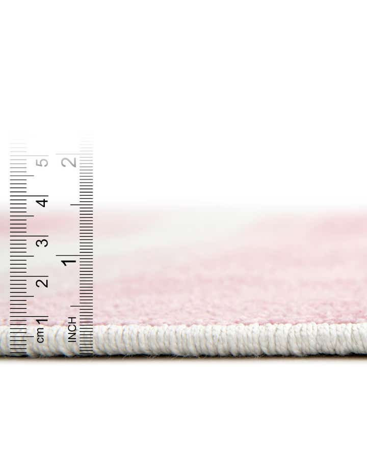 5' 3 x 8' Rainbow Stripes Whimsy Kids Oval Rug