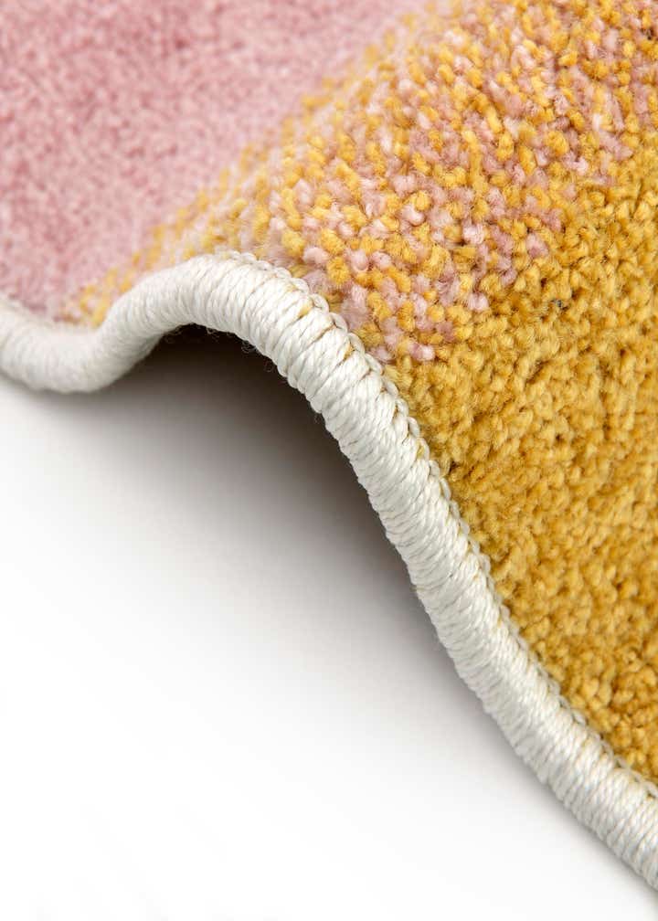 5' 3 x 8' Rainbow Stripes Whimsy Kids Oval Rug