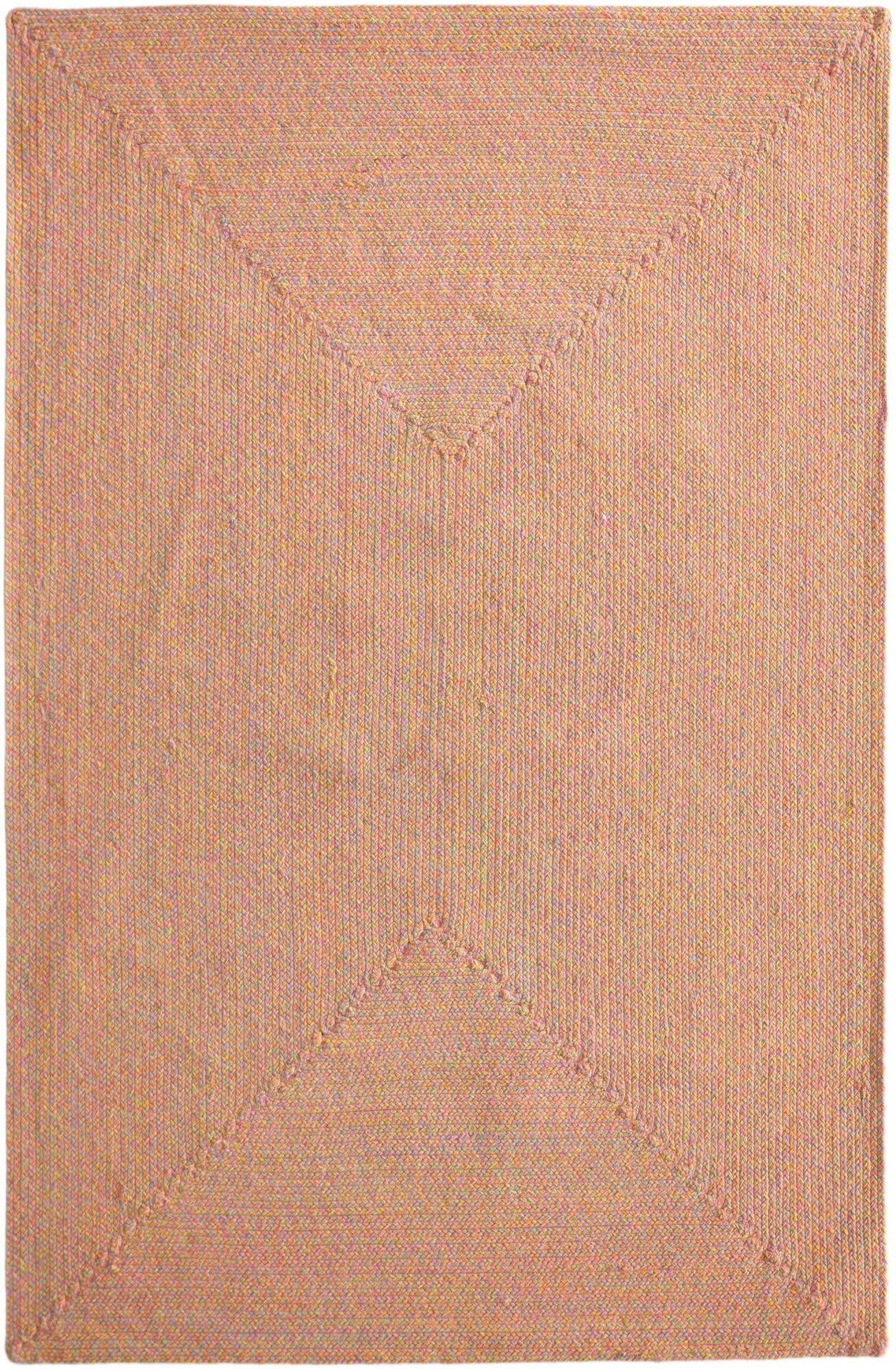 5' 3 x 8' Hand Braided Eco Verse Washable Indoor / Outdoor Rug