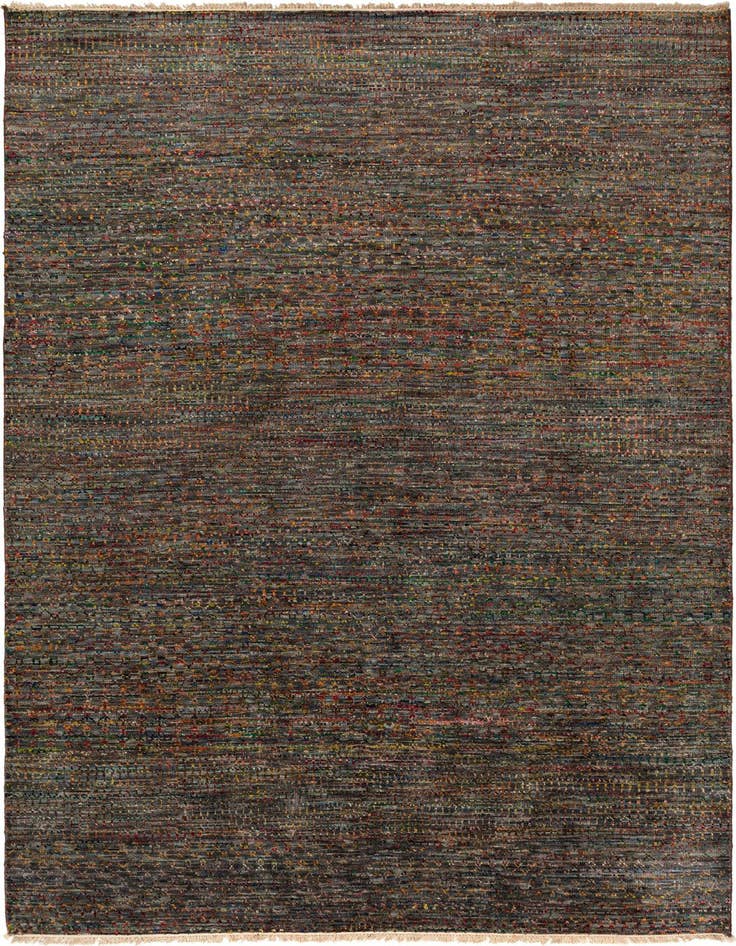 Detail image of 6' 7 x 9' 10 Agra Wool Rug