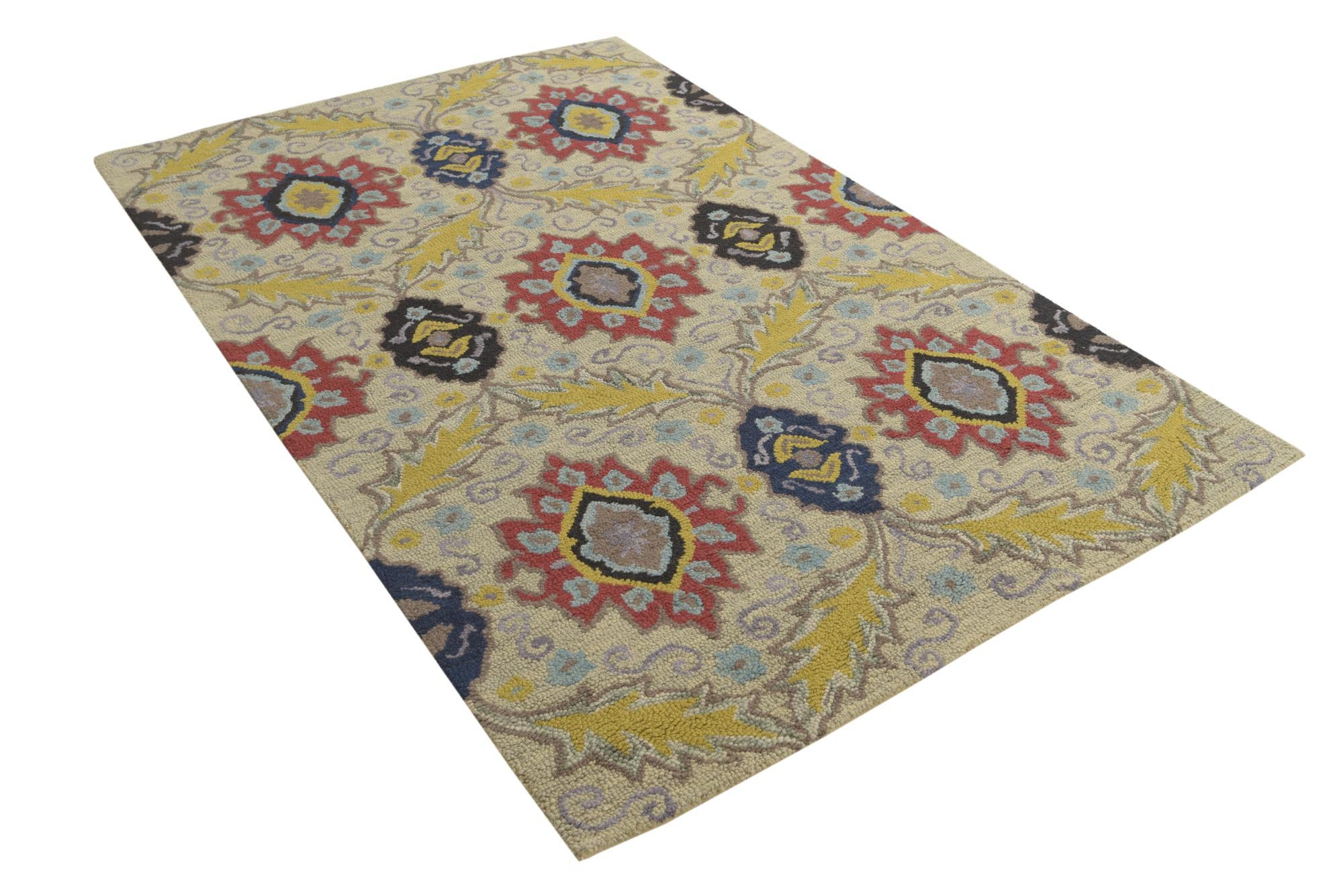 5' x 7' 10 Agra Wool Rug