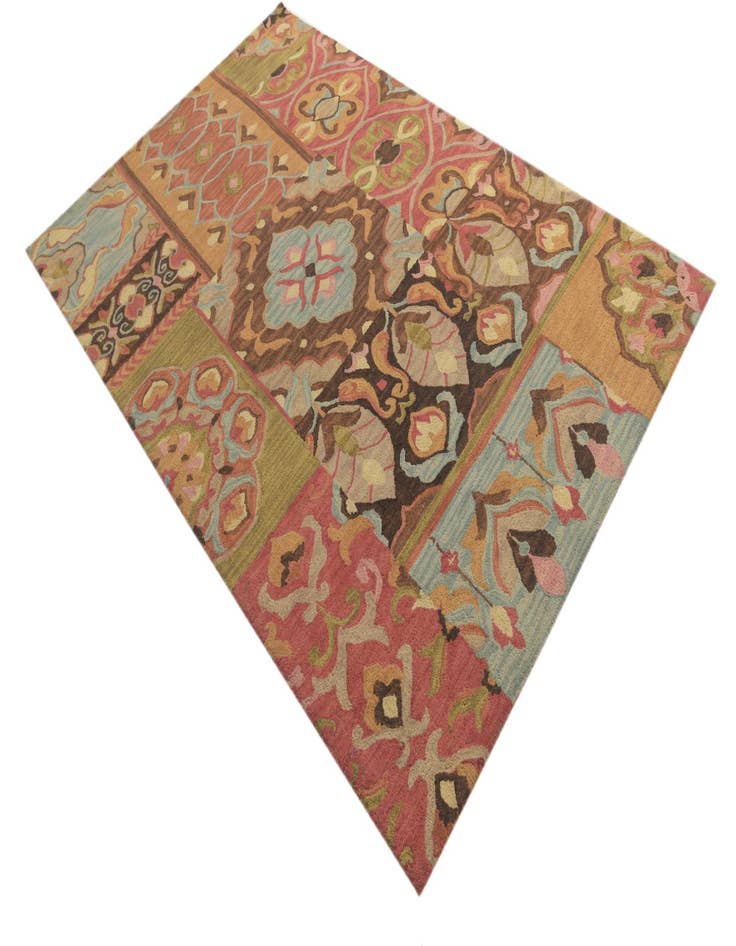 Detail image of 5' x 8' Agra Wool Rug