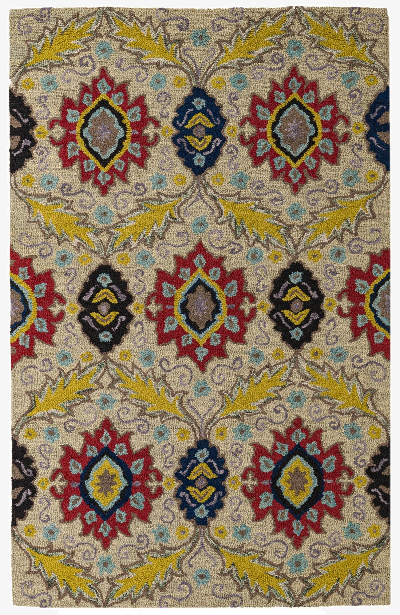 5' x 7' 10 Agra Wool Rug
