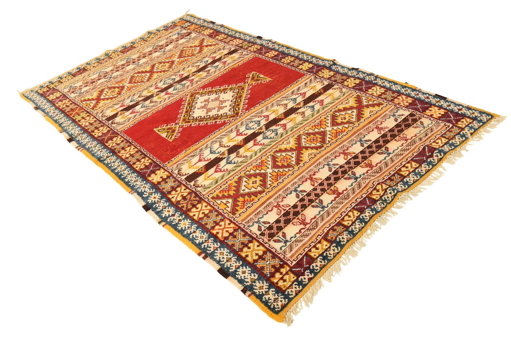 4' 10 x 8' 6 Hand Knotted Anatolian Wool Rug