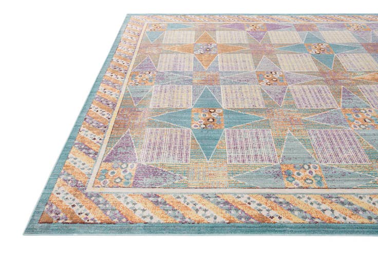 Detail image of 7' x 10' Aqua Rug