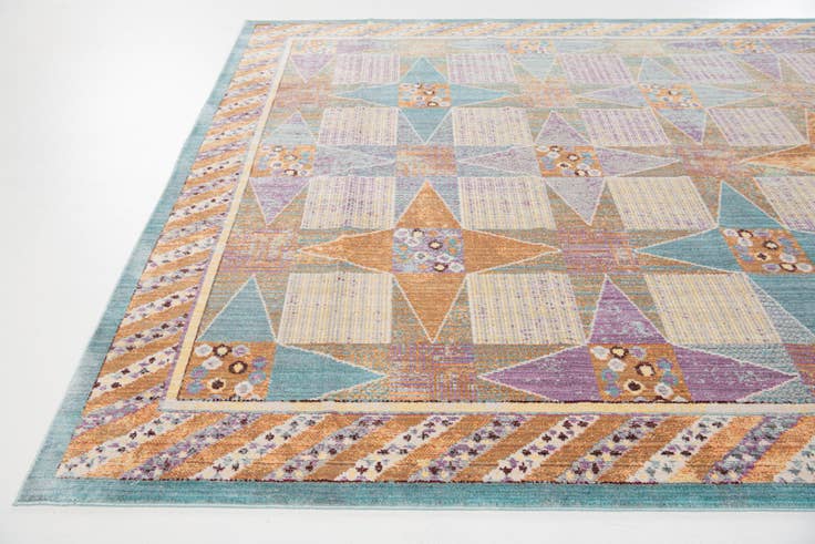 Detail image of 7' x 10' Aqua Rug