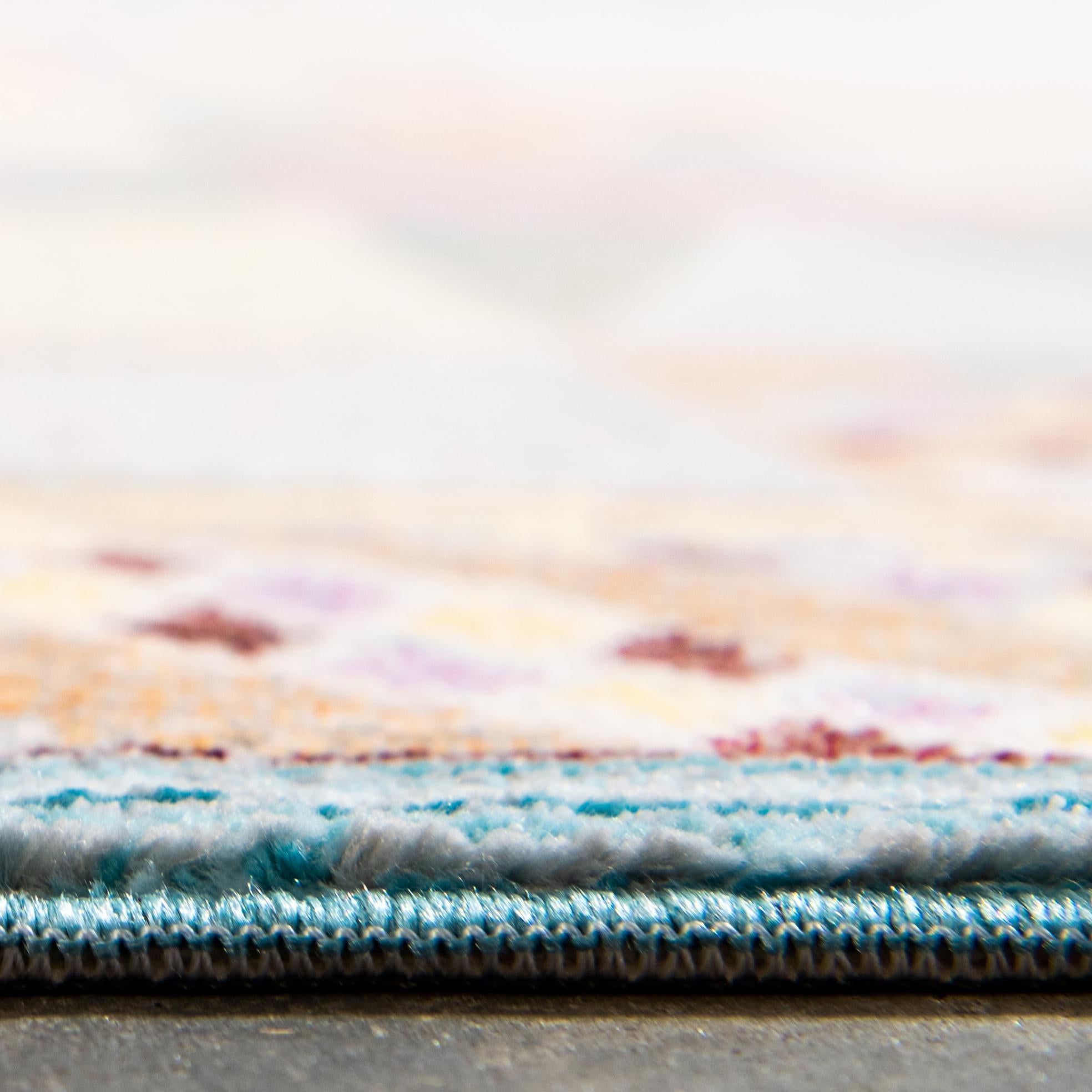 7' x 10' Aqua Rug