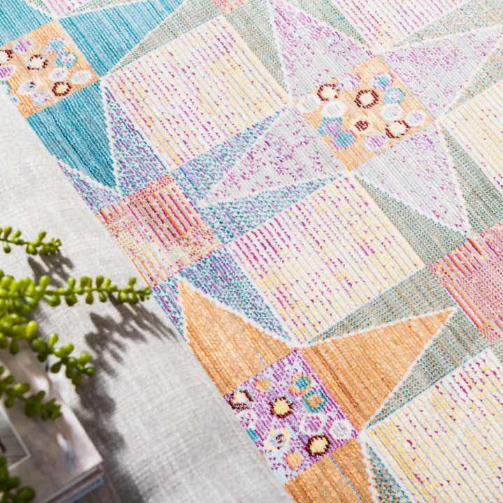 7' x 10' Aqua Rug
