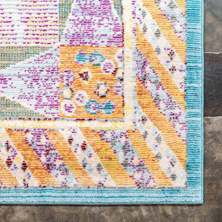 Detail image of 7' x 10' Aqua Rug