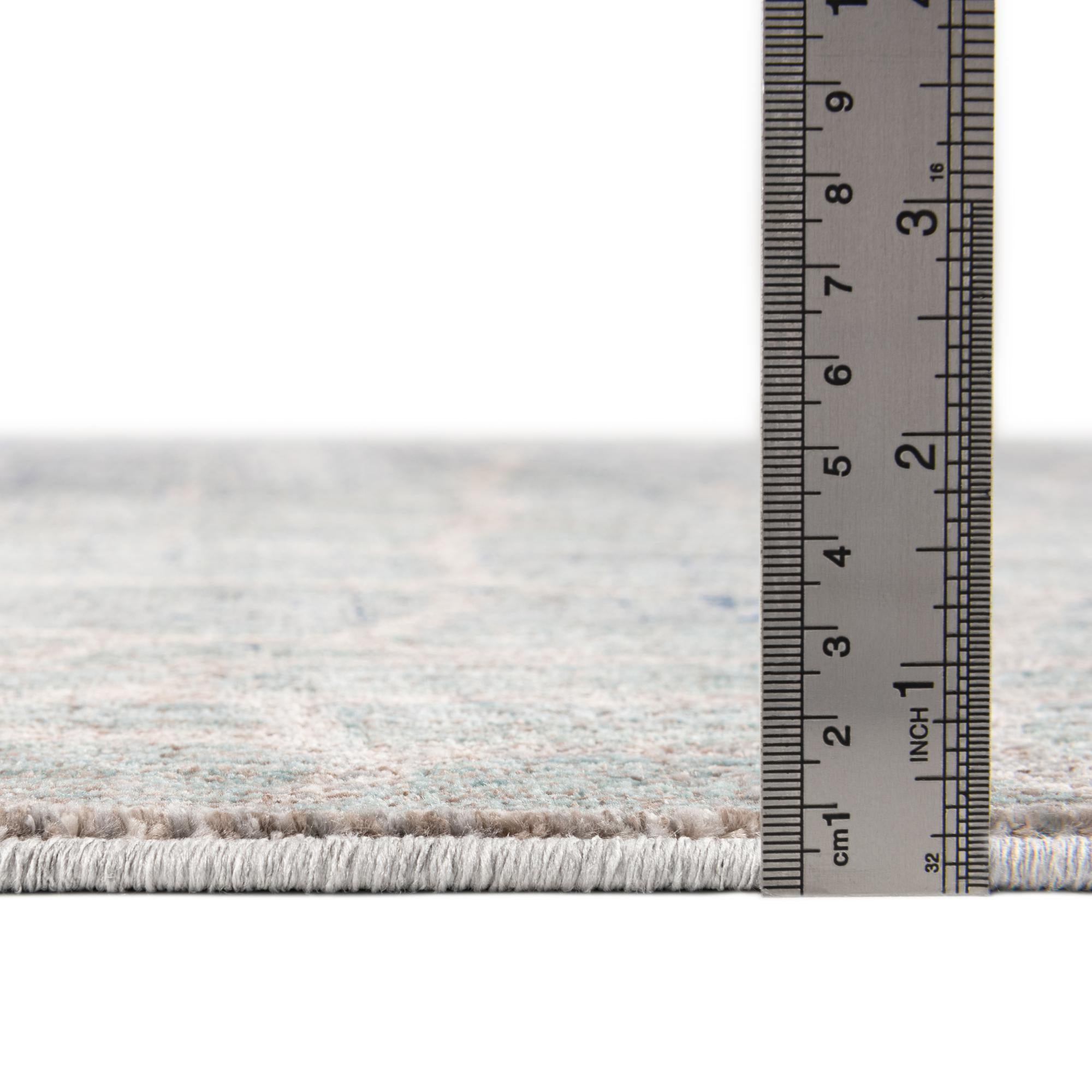 4' x 6' Aqua Rug