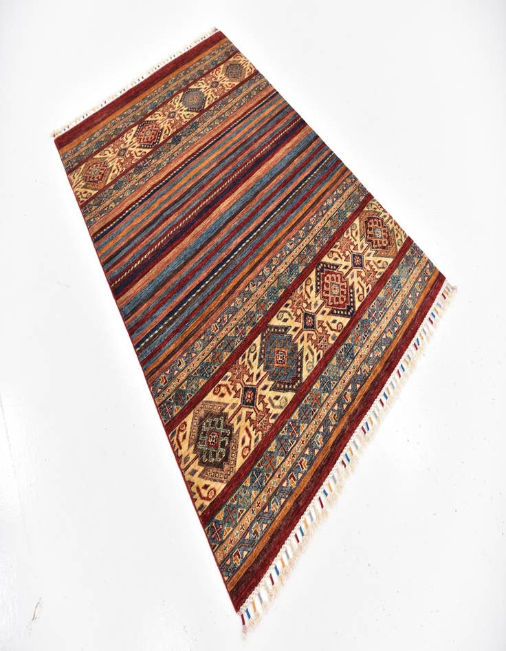 Detail image of 4' 2 x 6' 2 Hand Knotted Ariana Ziegler Wool Rug