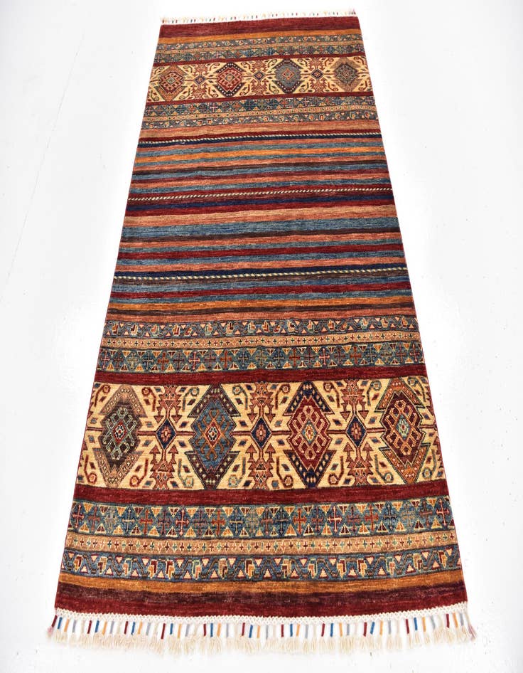 Detail image of 4' 2 x 6' 2 Hand Knotted Ariana Ziegler Wool Rug