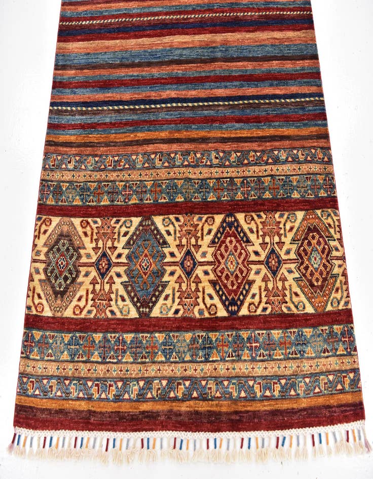 Detail image of 4' 2 x 6' 2 Hand Knotted Ariana Ziegler Wool Rug