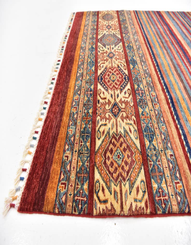 Detail image of 4' 2 x 6' 2 Hand Knotted Ariana Ziegler Wool Rug