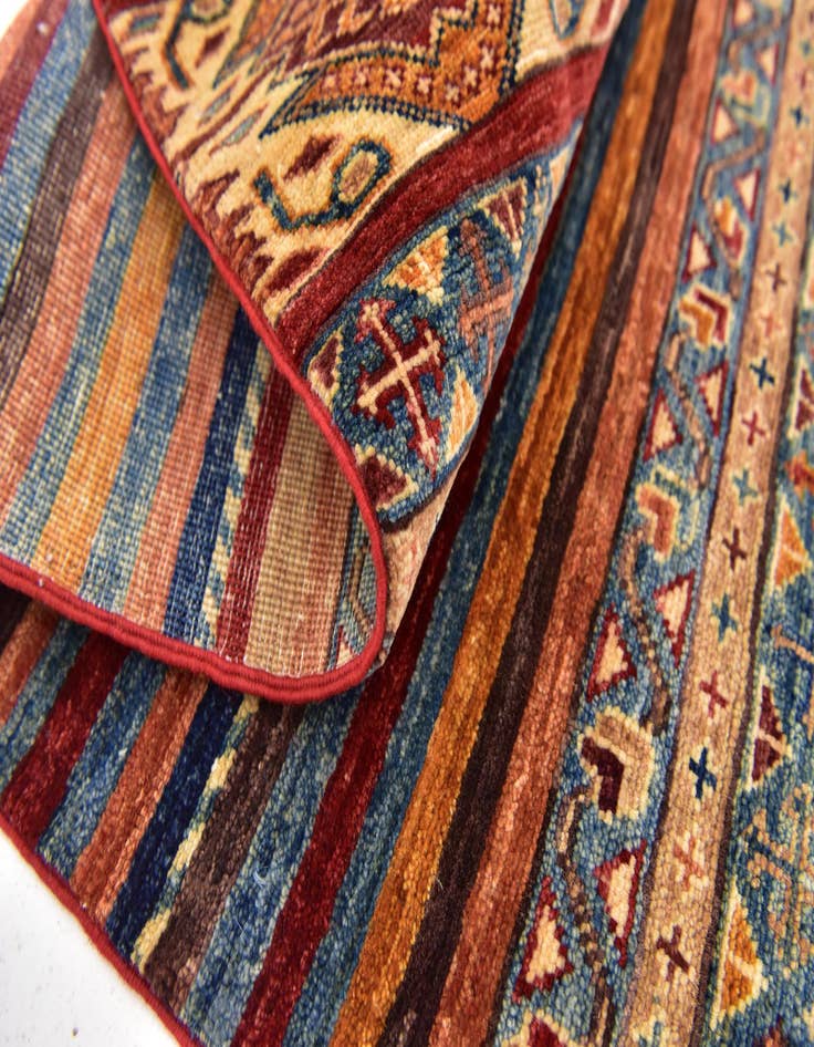 Detail image of 4' 2 x 6' 2 Hand Knotted Ariana Ziegler Wool Rug