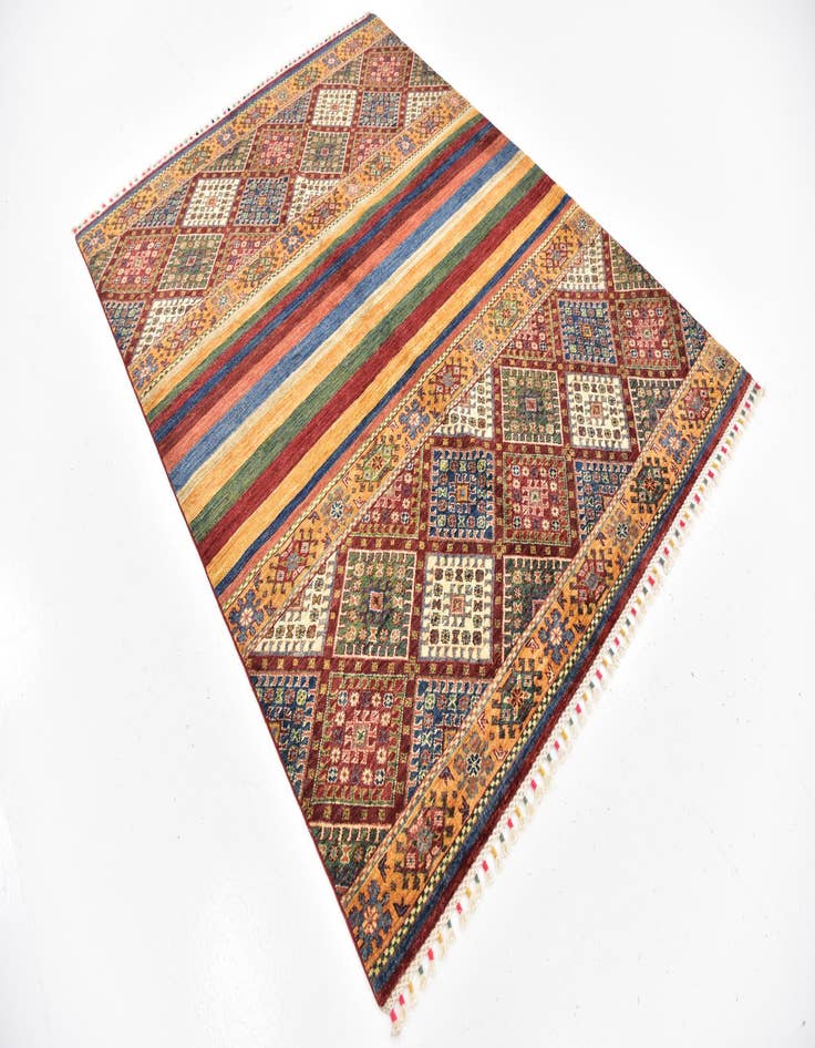 Detail image of 5' x 6' 8  Hand Knotted Ariana Ziegler Wool Rug