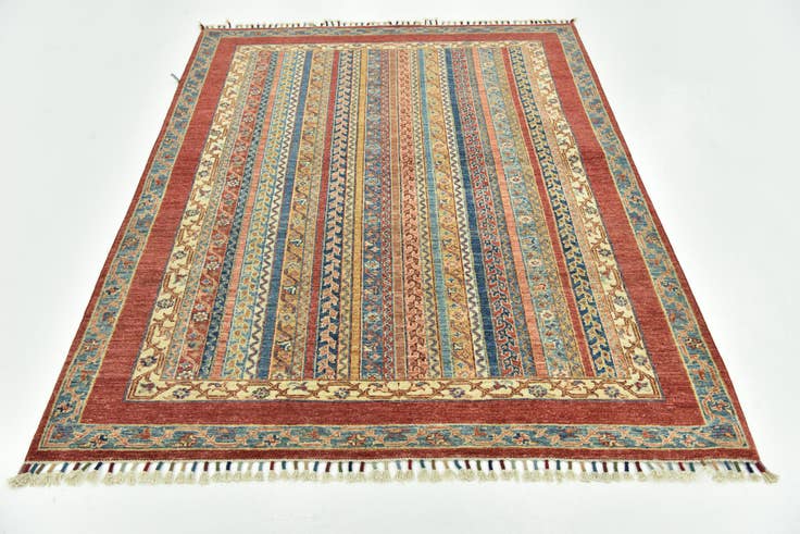 Detail image of 5' x 6' 6 Hand Knotted Ariana Ziegler Rug