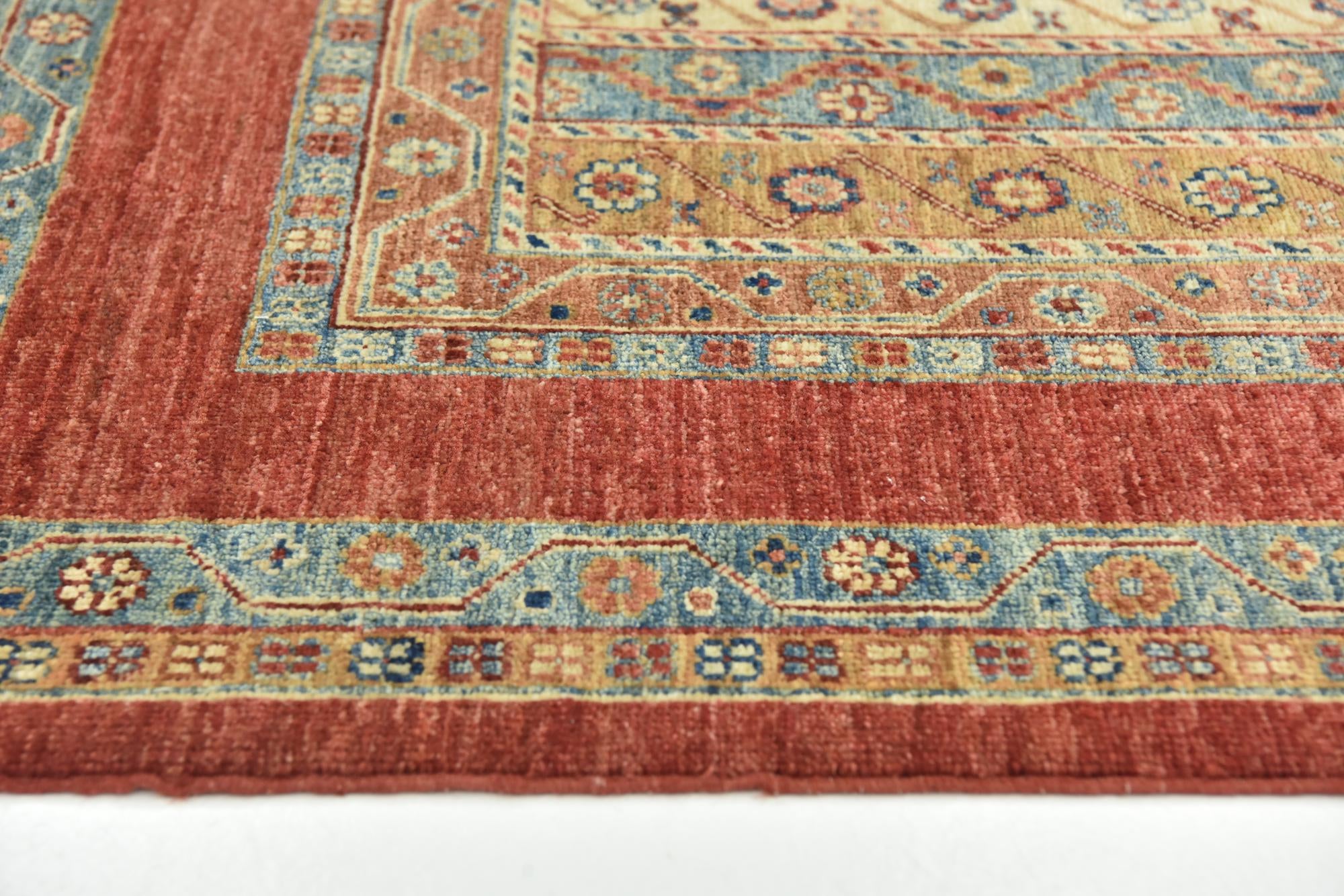 5' 8 x 8' Hand Knotted Ariana Ziegler Rug