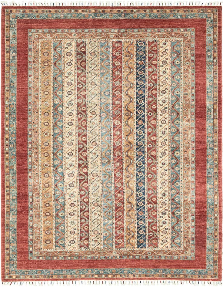 Detail image of 5' 8 x 8' Hand Knotted Ariana Ziegler Rug