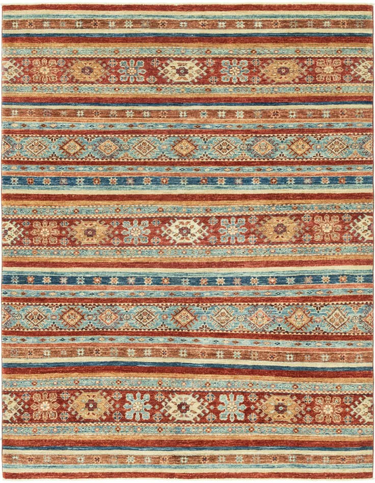 Detail image of 5' x 6' 8 Hand Knotted Ariana Ziegler Rug