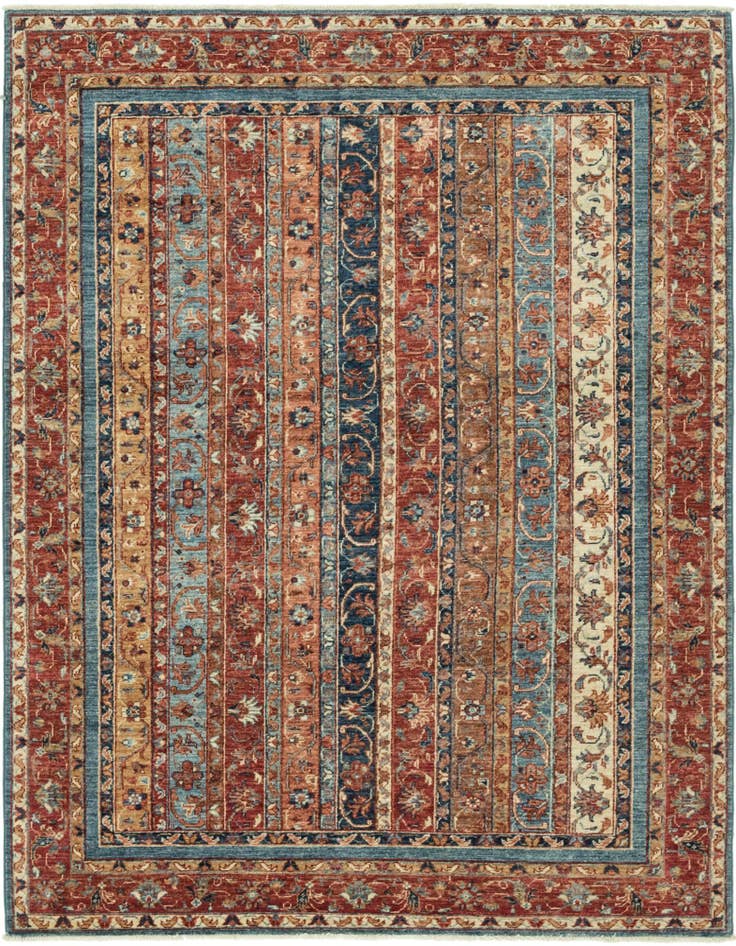 Detail image of 5' x 6' 6 Hand Knotted Ariana Ziegler Rug