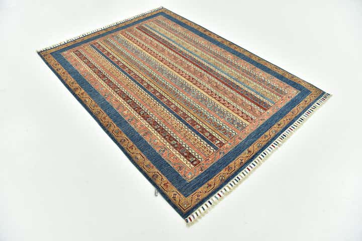 4' 11 x 6' 8 Hand Knotted Ariana Ziegler Rug