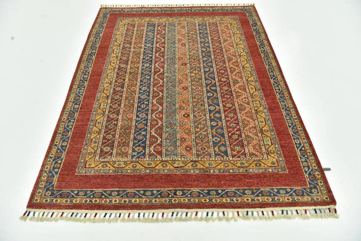 Vue détaillée : 155cm x 205cm Noué main Ariana Ziegler Tapis