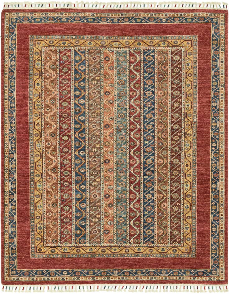 Detail image of 5' 2 x 6' 9 Hand Knotted Ariana Ziegler Rug