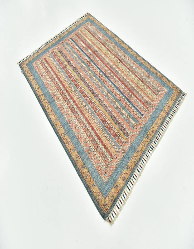 Detail image of 4' 10 x 6' 5  Hand Knotted Ariana Ziegler Rug