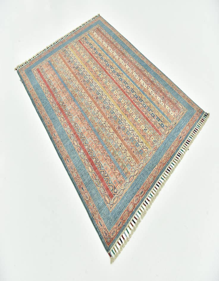 Detail image of 4' 10 x 6' 5  Hand Knotted Ariana Ziegler Rug